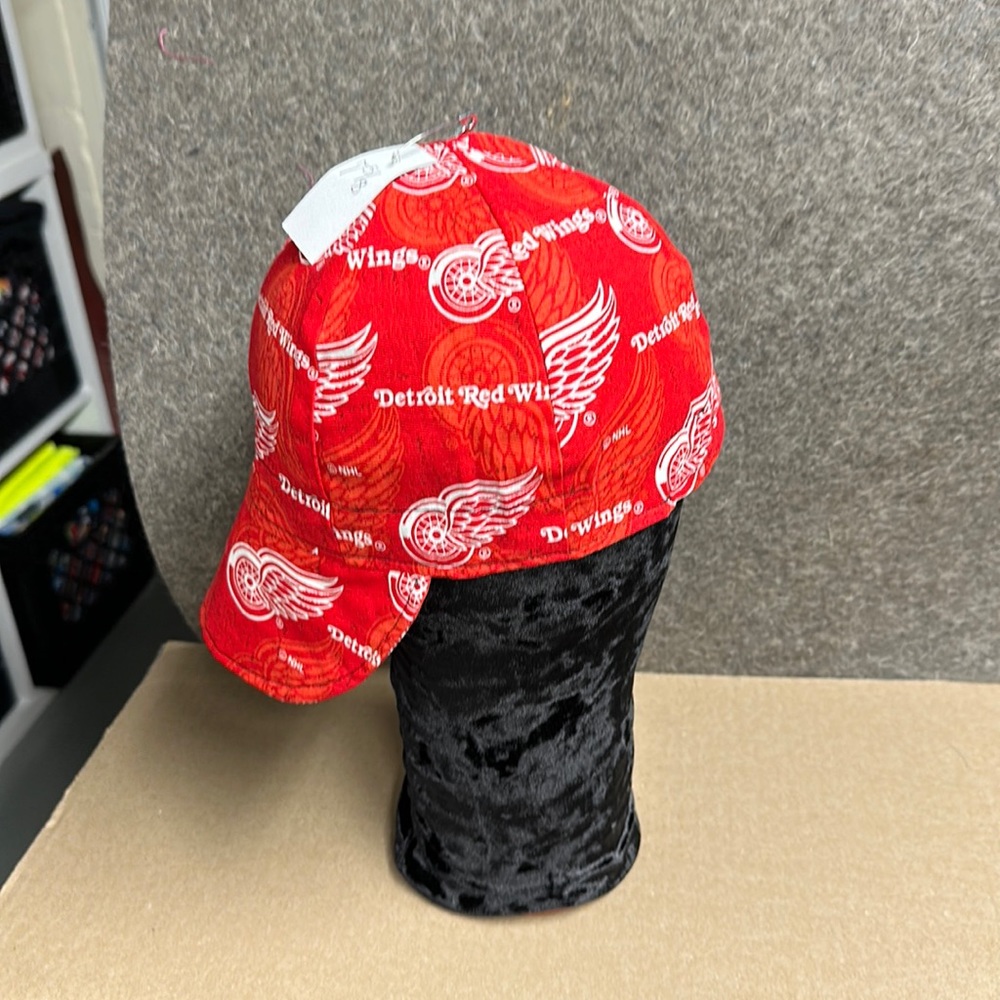 Welding caps, cotton, lined, padded flap, deep cap, Hockey, reversible